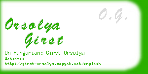 orsolya girst business card